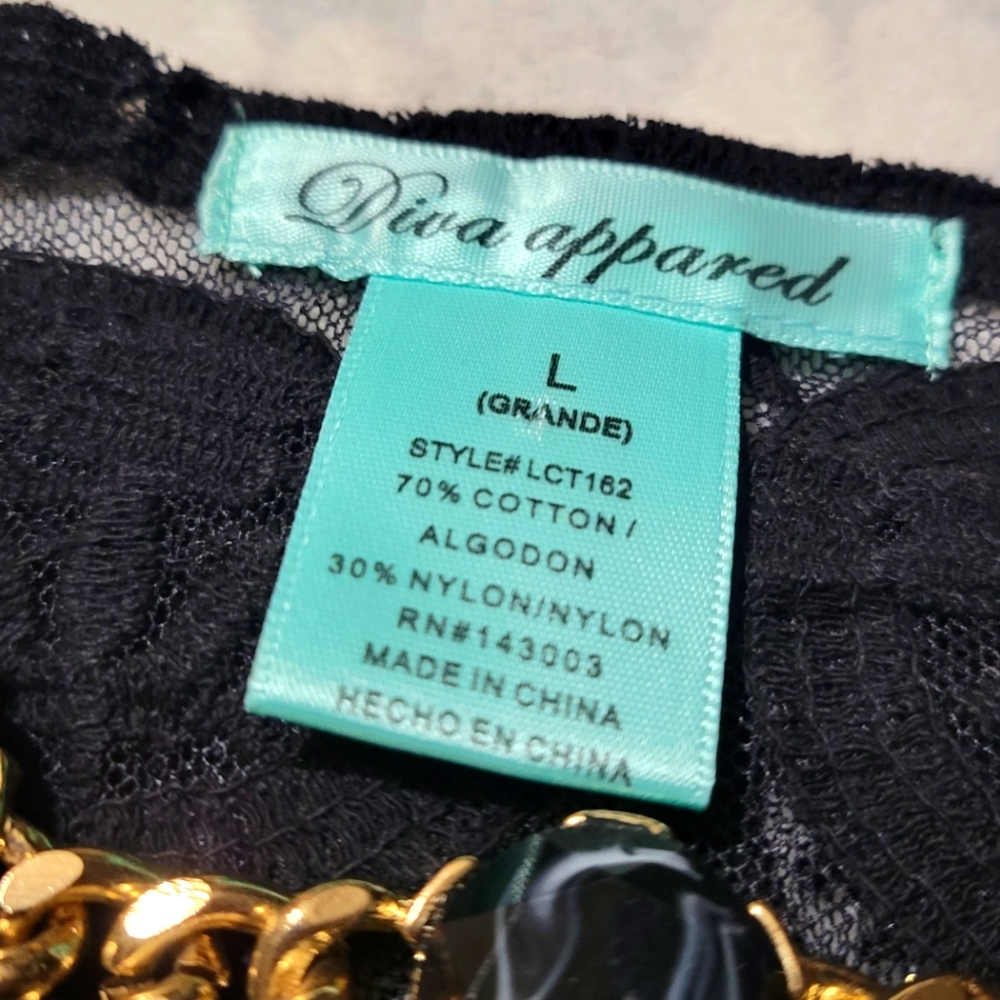 Black Lace Top - Picture 6 of 12